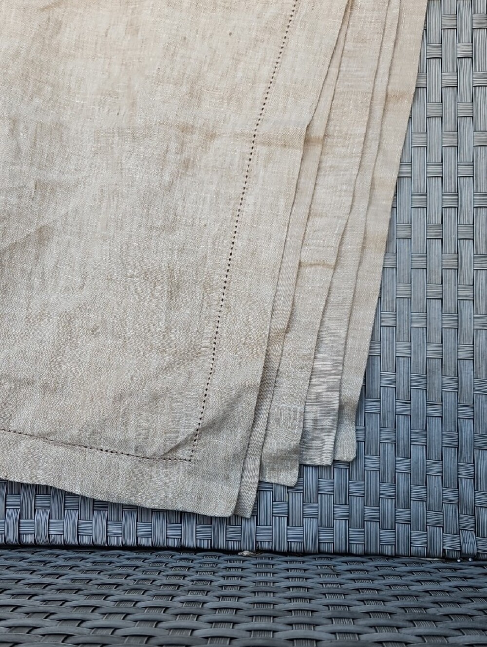 New  Noble Excellence Luxury  Set Of 6  Hemstitch Linen Dinner Napkins - Picture 17 of 17